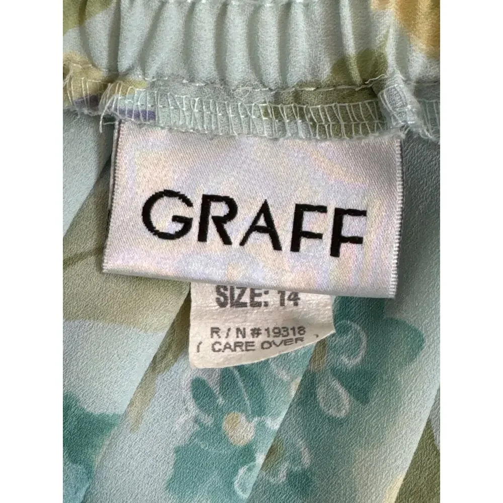 Vintage 90s Pastel Pleated Floral Midi Skirt 14 Cottage Spring Easter Soft Girl